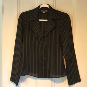 Black button down blouse - Kenar Studio - size 8